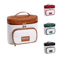 Hot Selling Custom Large Capacity Portable PU Makeup Bag Waterproof Travel Cosmetics Storage Bag for Women Luxury Cosmetic Bag