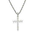 CN440 Men and Women Cross Necklace Brass Cubic Zircon Jewelry Heart Stone Pendants