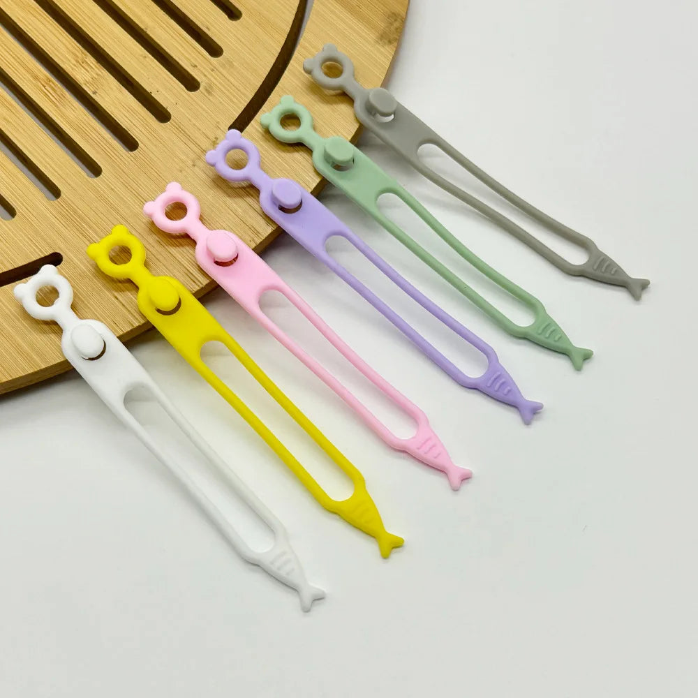 Silicone Cable Ties Reusable Cable Management Organizer
