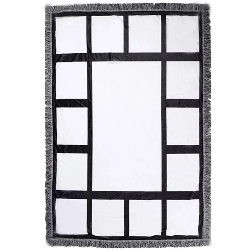 Qualisub Personalized 15 Panel Sublimation Blanket 40x60inch Velvet Four Seasons Portable DIY Design