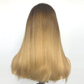 Most Popular Golden Blonde Highlights Color European Hair Very Flat swiss Lace Silk Top Ombre Jewish Wig Kosher Wigs Factory