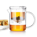 12 Fl.Oz 350ml 500ml Premium Heat Resistant Glass Tea Infuser Brewer Coffee & Tea Press Dispenser Drip Kung Fu Teapot & Mug Set