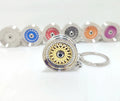 Personalized Wheel Rim Keychain | Customizable Car Wheel Keyring | Backpack Decoration | TURBOOST
