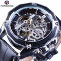 Forsining Custom Logo Waterproof Stainless Steel Wristwatches Fashion Hollow Out Automatic Watches Men Mechanical Watch Gold