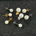 Hawaiian Imitation Gold Plated Statement Pearl Stud Earring Luxury Stainless Steel Brand Designer Jewelry Earrings for Women