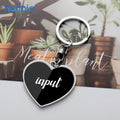 Custom logo Keychain Blank Promotion Souvenir Keychain Laser Engraved Metal Keychains