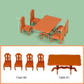 Miniature Table Table Chair Toys Children'S Educational Toys Plastic Miniature Table Chair