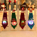 Led Creative Mini Glitter Tie Necktie Christmas Decorations for Adults Children Fun Small Gifts for Party Promotional