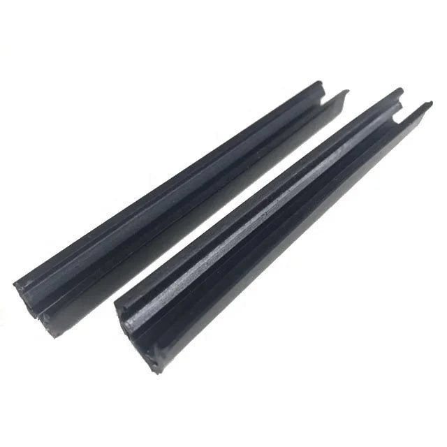 6/8/10 Slot U Shape PVC Rubber Sealing Strip Black Gubo Glass Plate Installation Edge Banding Product