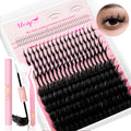 Wispy D Curl Mixed Length Soft Reusable DIY Cluster Lashes Fluffy Faux Mink Lightweight Long Lasting Home Use Cluster Lashes MegaBDM