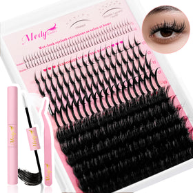 Wispy D Curl Mixed Length Soft Reusable DIY Cluster Lashes Fluffy Faux Mink Lightweight Long Lasting Home Use Cluster Lashes