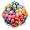 6/8/10mm 100pcs AB Color Round Beads DIY Handmade Beaded Loose Shiny Solid Color Beads