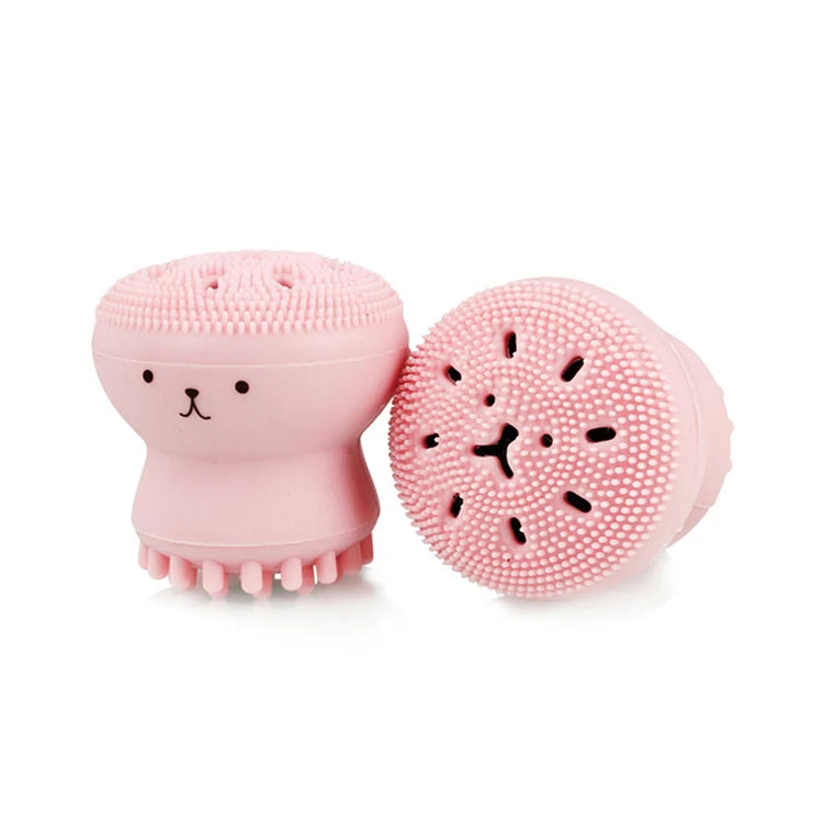 Cangli Beauty Jellyfish Silicone Facial Cleansing Brush with Gentle Exfoliation & Massage Features