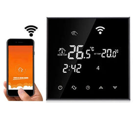 Electric Room Thermostat for Air Source Heat Pump and Air Conditioner Wall-Mounted App-Controlled for Household & Hotel Use
