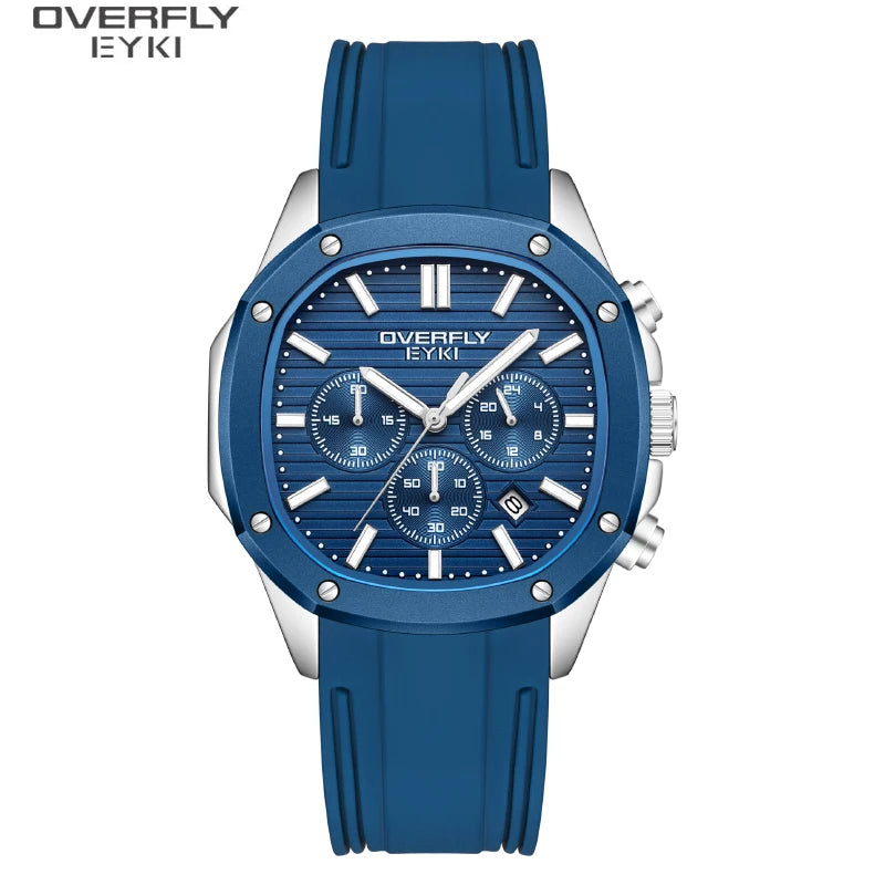 Luxury Sport Mens Watches Factory Custom logo Silicone Strap Wrist Watch Montre Homme Bracelet Silicone