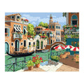 Painting by Number Venice Town Pictures Canvas DIY Oil Paint by Numbers Decoration Gift for Living Room Wall Art Home Decor