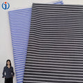 Hot Selling Woven 100% Polyester Black White Multi Color Yarn Dyed Shirt Striped Fabric for Children Uniform