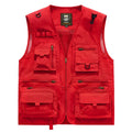 Multipocket Breathable Outdoor Vest Leisure Vest Men Waistcoat Sports Coat Summer Mesh Vest Men