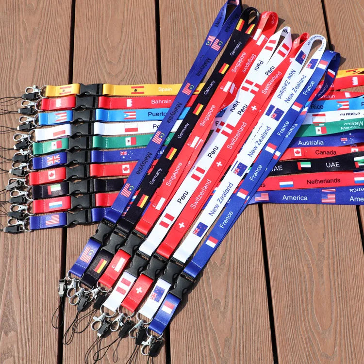 Cheap Custom Other Lanyards ID Card Phone Holder Neck Strap Printed Logo Polyester Sublimation Lanyard No Minimum Order
