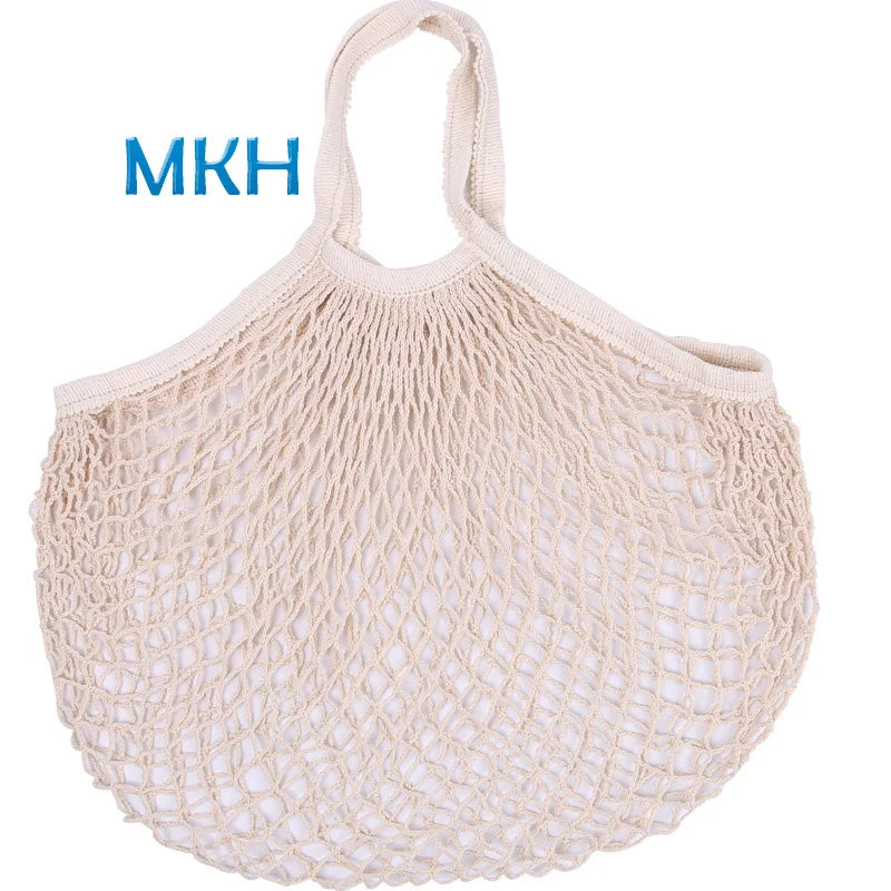 Reusable Mesh Grocery Bags With Long Handle for Camping Trip