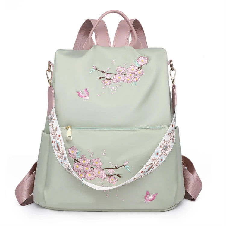 10 l Promo Solid Oxford Lady Dragonfly Grey Books Mini Floral Backpack for Shoulder