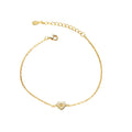 Fashion Jewelry Bracelets 925 Sterling Silver Heart Bracelet Star Zircon Gold Plated Bracelets for Women