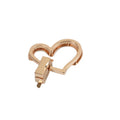 Decorative Metal Gold Heart Bag Lock Buckle Love Shape Handbag Purse Lock