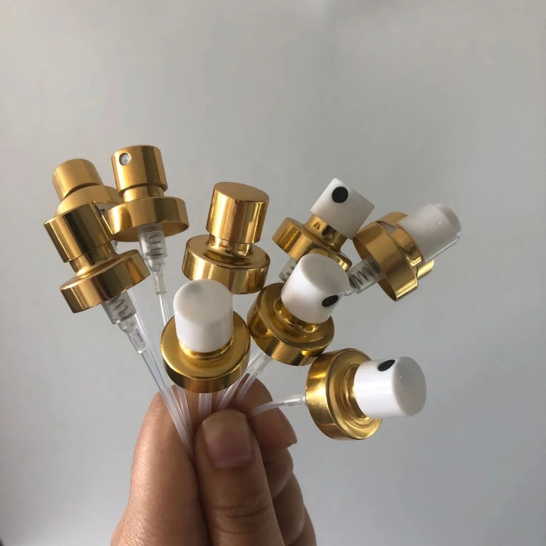 Perfume Aluminum FEA 15mm Crimp Pressurized Atomizer Eco-friendly Recyclable Pump Sprayer for Bottles MegaBDM