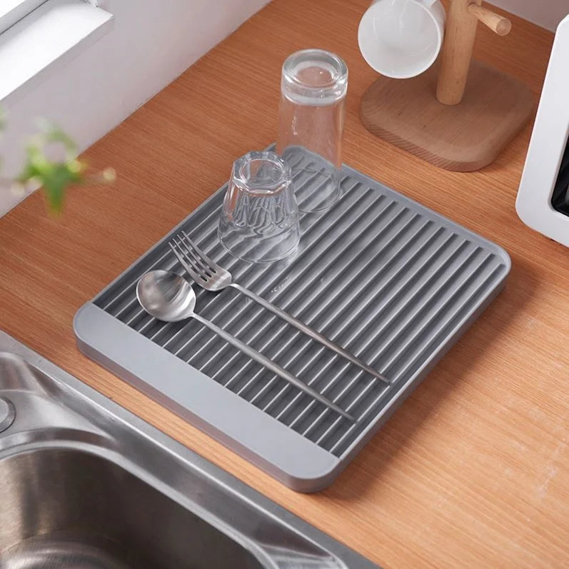 2026 New Creative Multifunctional Kitchen Drain Tray Simple Non-slip Diatom Mud Water Cup Drain Bowl Dish Cup Water Filter Rack