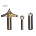Tideway Professional Grade 1/2 1/4 Shank Point Carving Router Bit Woodworking Engraving Bit