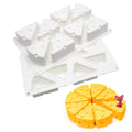 Hot Sell BPA Free  Food Grade  Non-stick 8 Cavities  Large Cheese Mousse Mould Silicone 3D Cheese Mold