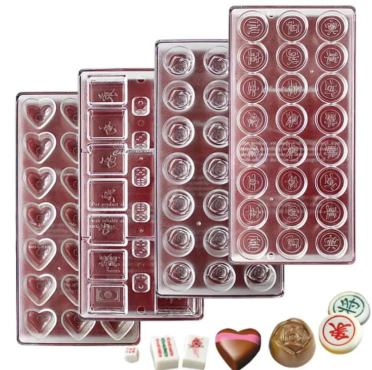 Rose Shape Polycarbonate Chocolate Mold for for Pralines MegaBDM