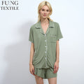 Fung 6058 Women Jersey Pajama Set High Quality Sleepwear Ideal Gift For Wedding Getting Ready
