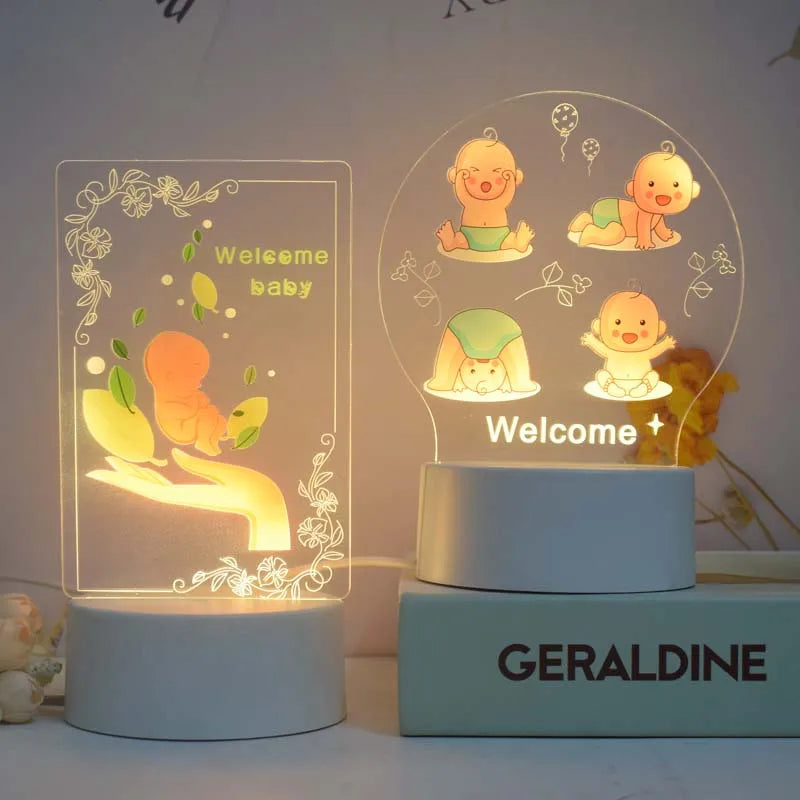 Newborn Baby Gift Set Products Giveaways for Newborn Items Boy Girl Kids Children Souvenir Birthday Gilts Present Lamp