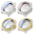Custom MDV-106 Stainless Steel Silver/Gold Watch Case Swordfish 3'o Clock Sapphire Crystal Crown Chapter Wristwatch Tools Parts