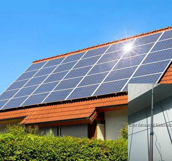 CNER Water Fed Carbon Telescopic Cleaning Poles-Customized Size Black Solar Panel Cleaning Equipment