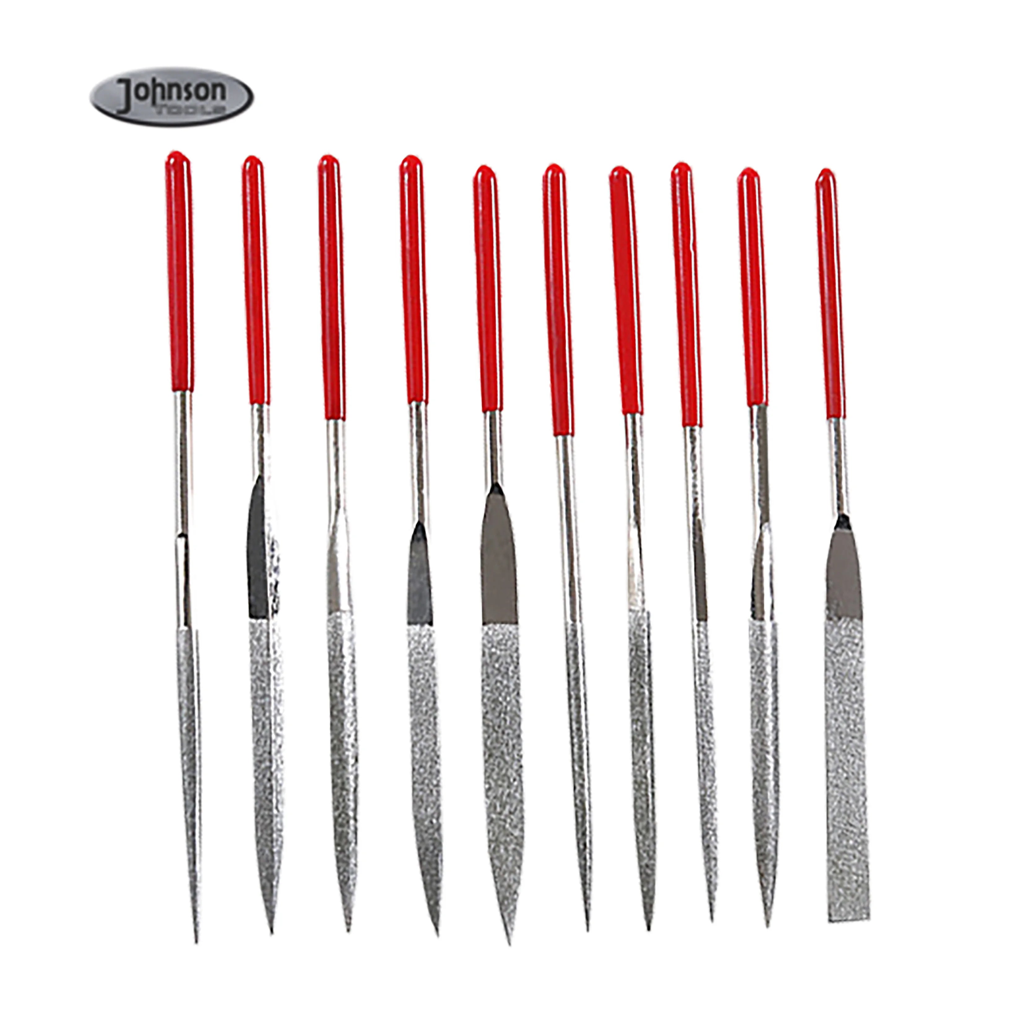 10pcs Needle File Set Diamond Coated Needle File Electroplated Diamond Triangle File
