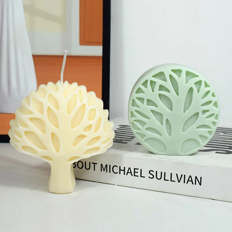 Silicone Mold for Making Realistic Tree Figures Reusable Non-Stick Heat Resistant Eco-Friendly for Creative Handmade Soap Cake