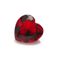 Synthetic Ruby Garnet Heart Cut Crystal Glass Stones for Sale