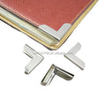 Factory Supply 26 X 26 X 5.0mm Nickel Colored Metal Corner for Book Cover