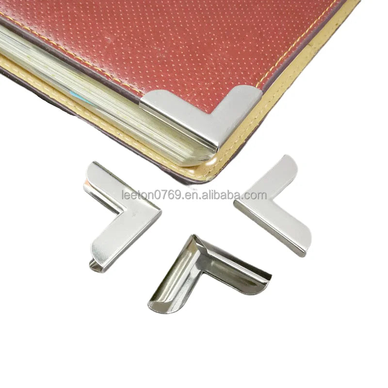 Factory Supply 26 X 26 X 5.0mm Nickel Colored Metal Corner for Book Cover