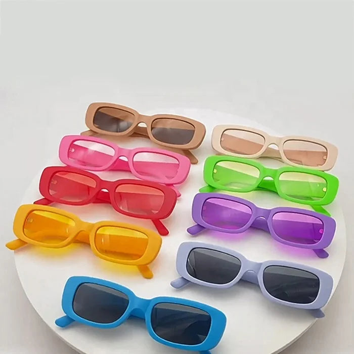 Lentes De Sol Trendy Square Sun Glasses Luxury Shades Travel Small Rectangle Sunglasses Men Women Vintage Retro Sun Glasses 2022