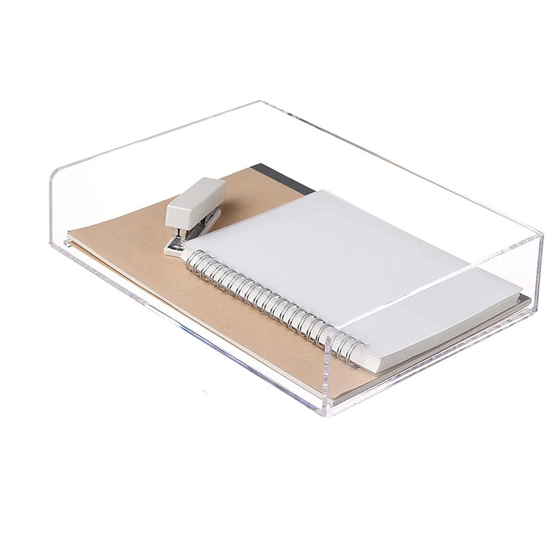Paper Organizer Tray Paper Letter Tray Organizer  Acrylic File Storage for Desk Office Organization