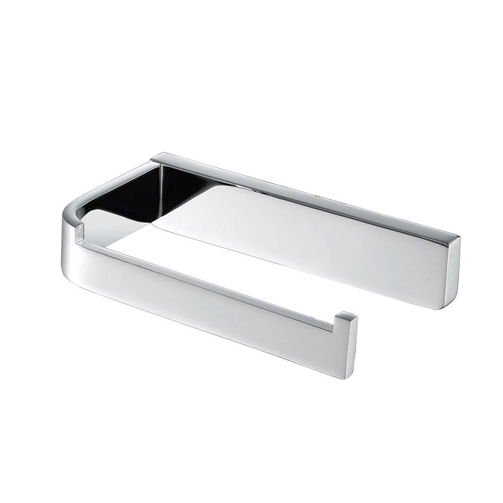 HONGDEC Chrome Modern Wall-Mounted Toilet Paper Holder with 3-Year Warranty for Bathroom Use