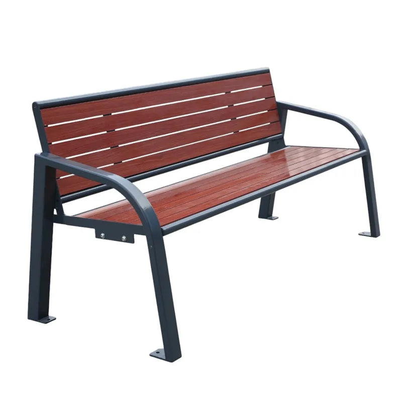 Outdoor Furniture Natural Wood Leisure Bench Public Park Antiseptic Wood Bench Seating Outside Garden Patio Seat Benches
