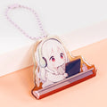 Hot Selling Custom Acrylic Keychain Printed Anime Acrylic Charm Epoxy Resin .Gradient Anime Keychain