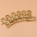 Brass Snap Hook Swivel Eye Lobster Claw Clasps Trigger Clip for Leather Craft Bag Purse Strap Belt Webbing Pet Leash Rope