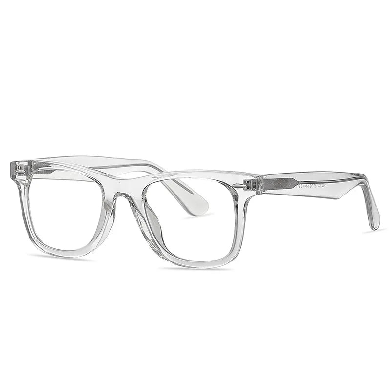 Logo Custom 2025 Fashion Retro Leopard Printed Square Computer Glasses TR90 Anti Blue Light Eyeglasses Men Women