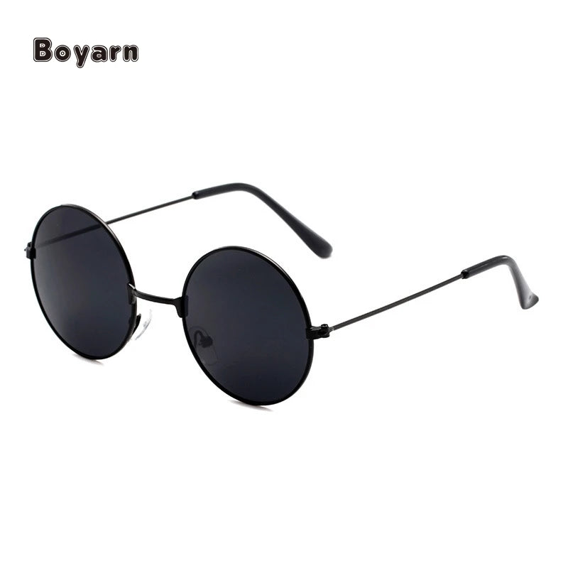 Boyarn Cheap Fashion Designer Vintage Retro Round Metal Mommy and Me Kids Trendy Women Men Shades Sun Glasses Sunglasses Eyewear