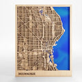 Made in China Newest Laser Cut 3D Wood City Maps for Home Wall Decoration